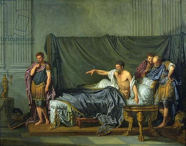 The Emperor Severus Rebuking his Son, Caracalla, for Wanting to Assassinate Him, 1769