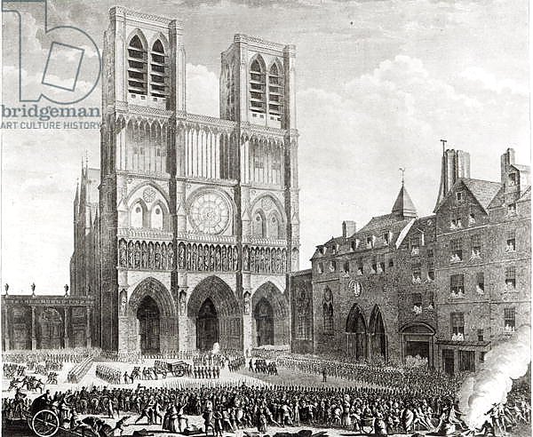 Thomas de Mahy Marquis of Favras Making Honourable Amends before Notre-Dame, 1790