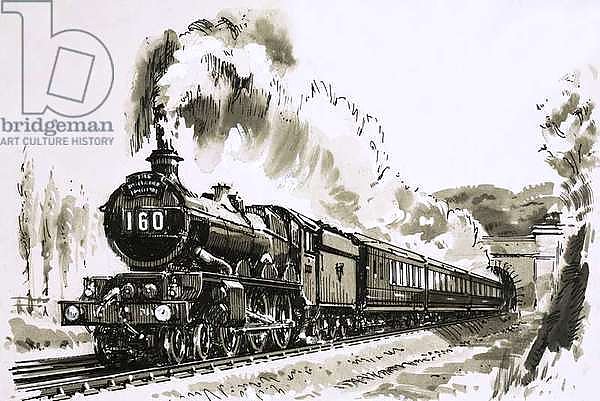 The famous 4-6-0 'Castle' class of steam locomotives used by Great Western