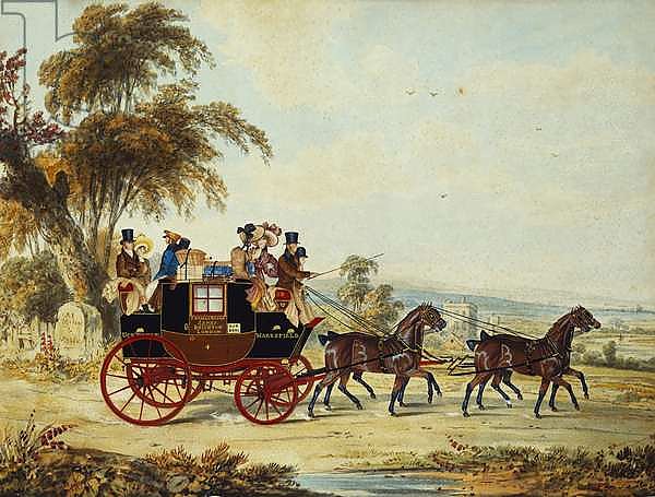 The Brighton - London Coach on the Open Road, 1831