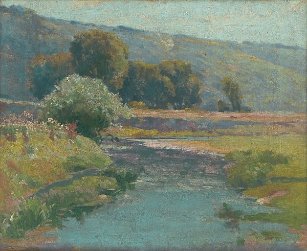 Landscape with a flooded stream