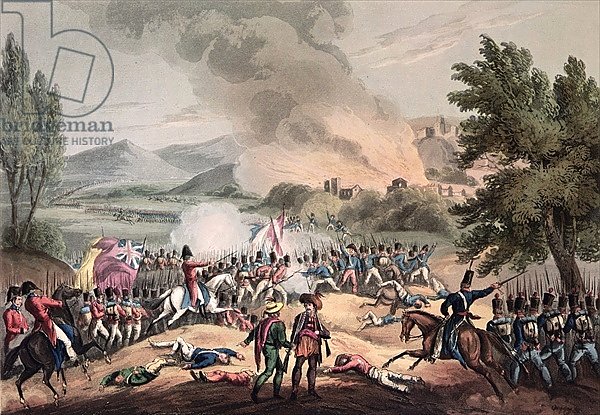Battle of Pombal, 12th March 1811, engraved by Thomas Sutherland