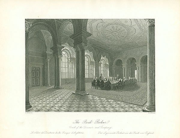 The Bank Parlour. Court of the Govenor and Company