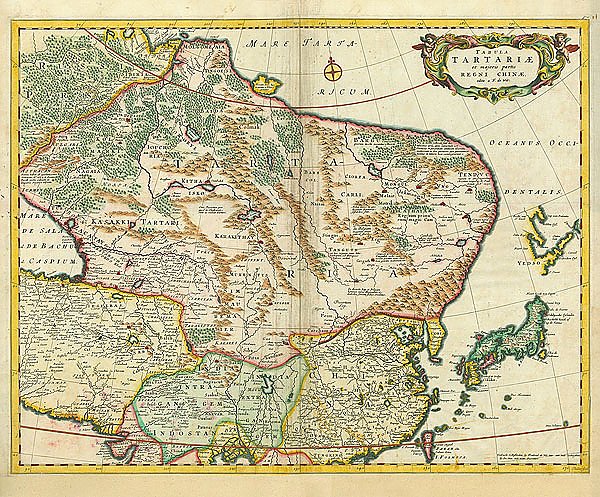 Карта Тартарии, 1680 г. 1