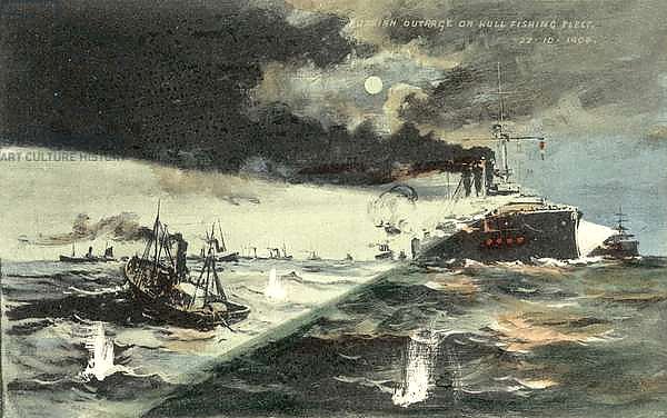 Russian outrage on the Hull fishing fleet, 22 October 1904