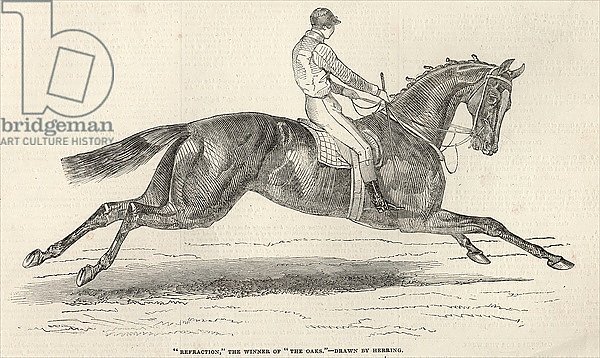 'Refraction', the winner of 'The Oaks', from 'The Illustrated London News', 7th June 1845