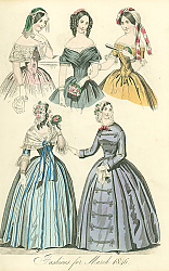 Постер Fashions for March 1846 1