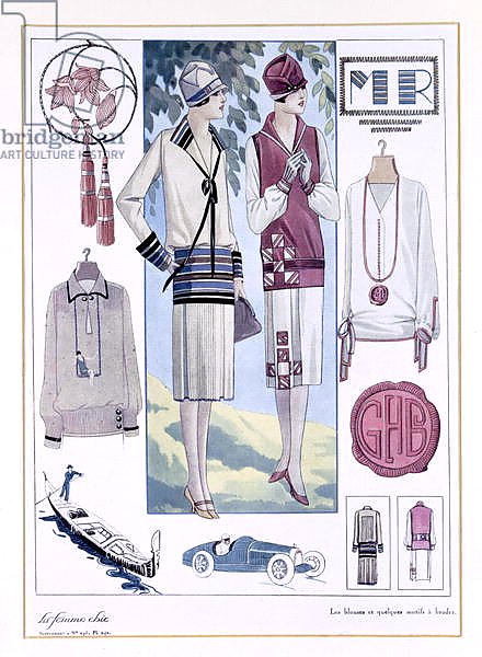 Fashion plate, from 'La femme chic'