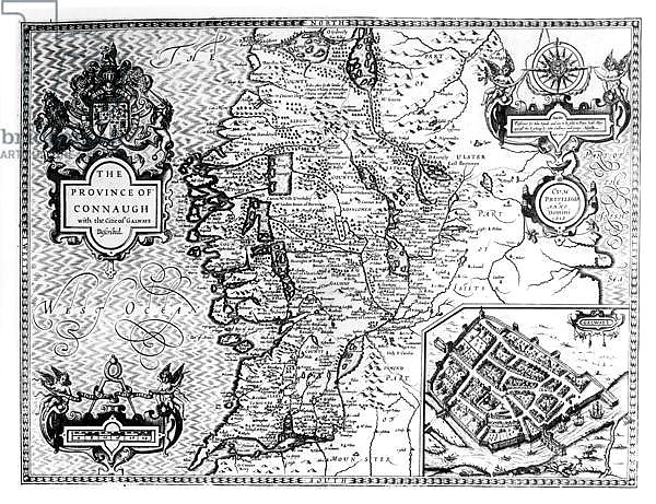 Постер Спид Джон The Province of Connaught with the City of Galway Described, 1611-12