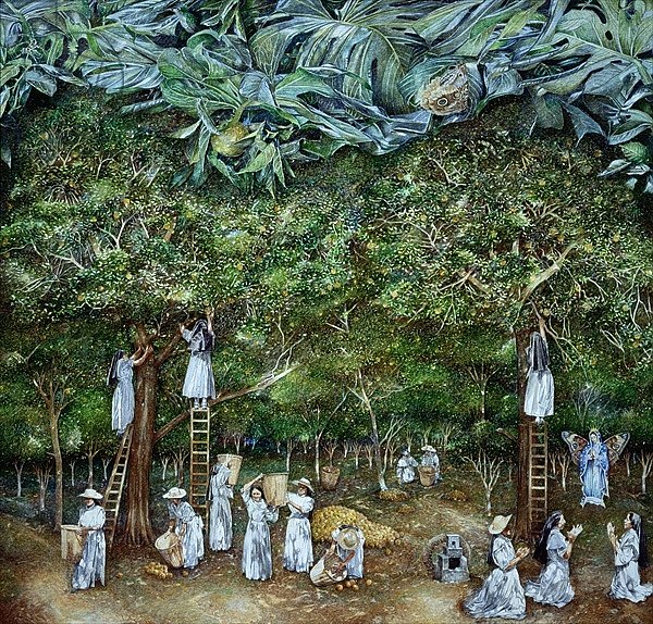 Miraculous Vision of the Virgin in the Orange Orchard, 1996