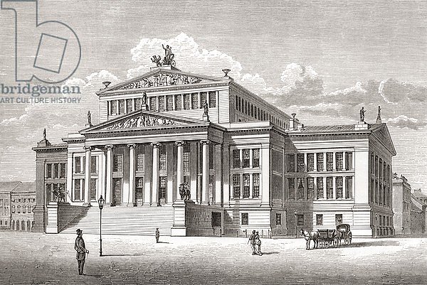 The Konzerthaus Berlin, Gendarmenmarkt square, Berlin, 1875