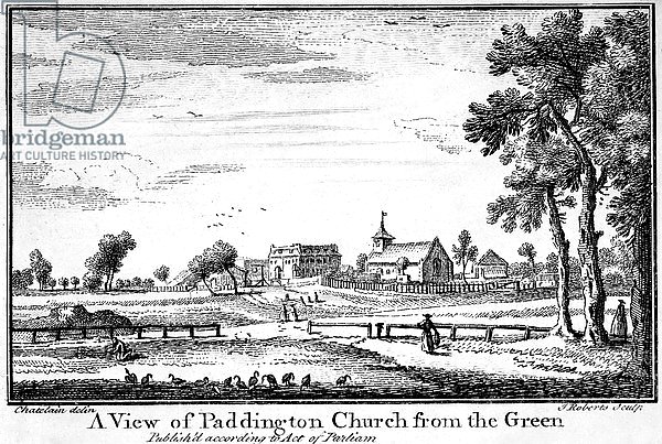 A View of Paddington Church from the Green, 