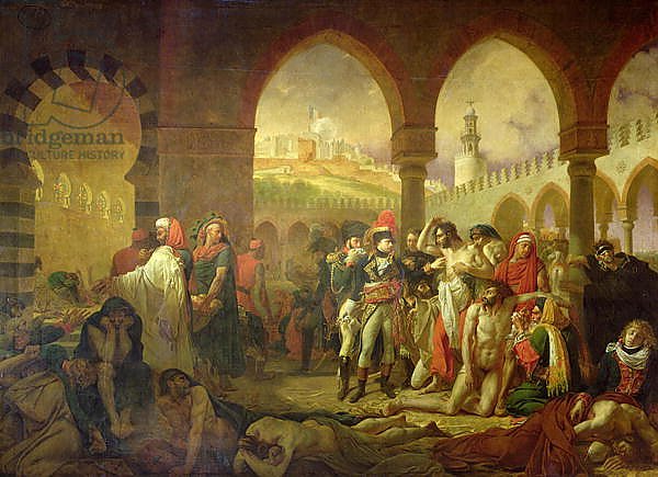 Napoleon Bonaparte visiting the plague stricken of Jaffa, 11th March 1799, 1804