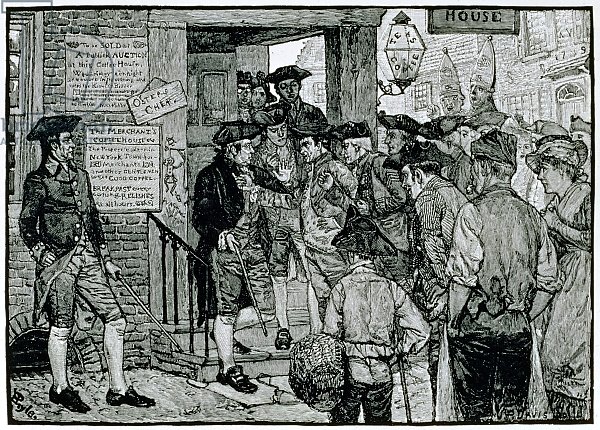 The Mob Attempting to Force a Stamp Officer to Resign, from Harper's Magazine, 1882