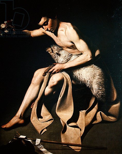 John the Baptist playing with a lamb