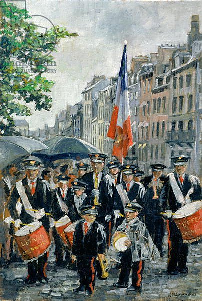 Town Hall Band, 14th July, Honfleur, France, 1997