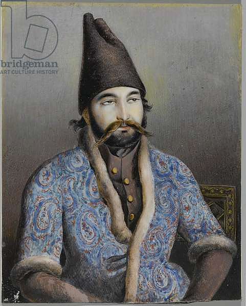 Portrait of a nobleman or royal figure, possibly Muhammad Shah Qajar
