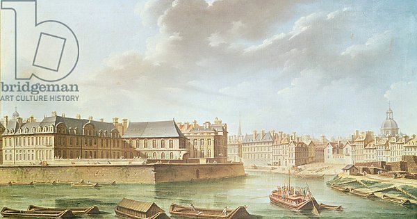 The Ile Saint-Louis and the Hotel de Bretonvilliers in 1757