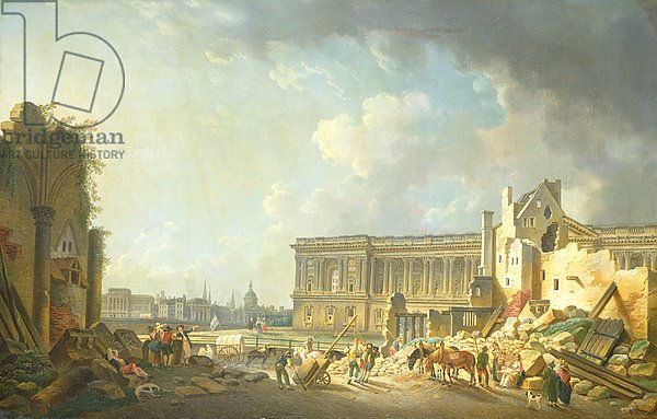 Clearing the Colonnade of the Louvre, 1764