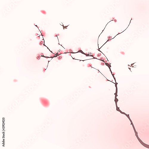 Весна. Розовая дымка