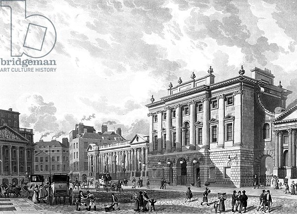 The Bank of England, engraved by D. Havell