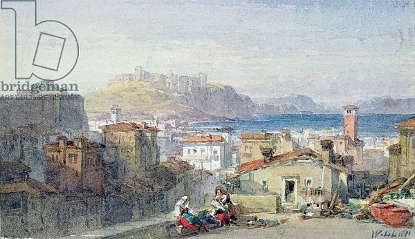 Naples, 19th century; watercolour;