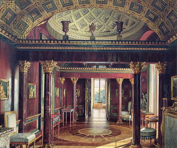 The Agate Room in the Catherine Palace at Tsarskoye Selo, 1859