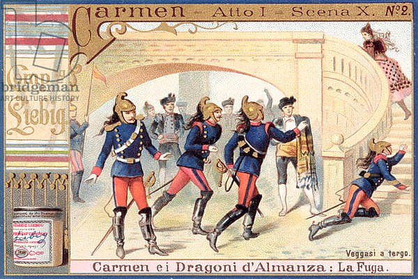 Decoration for Act I, Scene i of 'Carmen' by Georges Bizet
