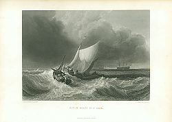 Постер Dutch Boats in a Gale 4