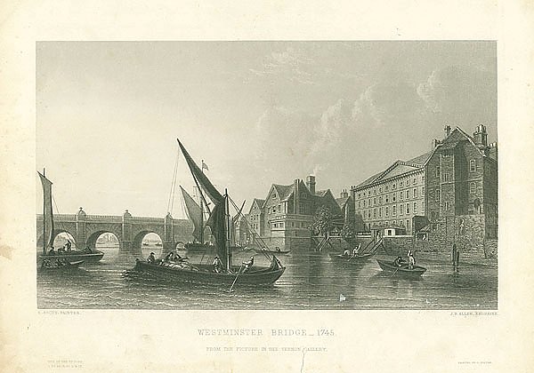 Вестминстерский мост - 1745