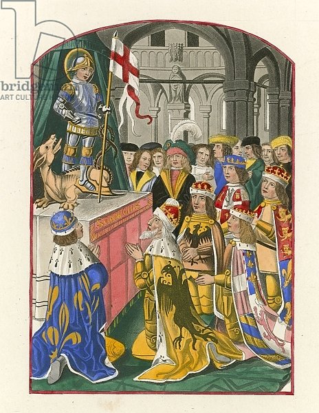 The Sovereigns of Europe Worshipping St George, late 15th century