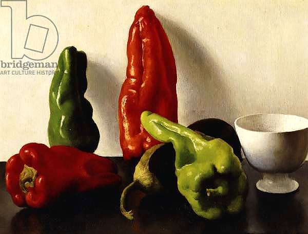 Still Life with Red and Green Peppers, 1924