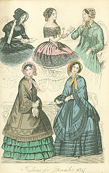 Постер Fashions for Desember 1847 1