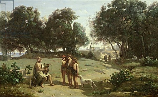 Homer and the Shepherds in a Landscape, 1845