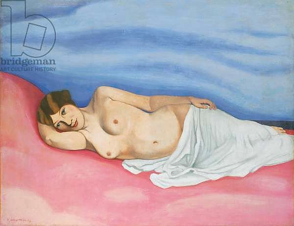 Reclining female nude, 1913