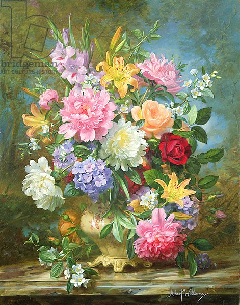 Peonies and mixed flowers