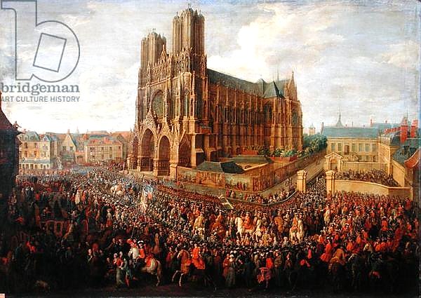 The procession of King Louis XV after his coronation, 26th October 1722, 1724