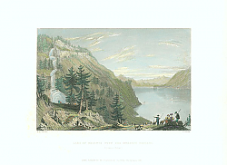 Постер Lake of Brientz with the Giesbach Cascade (Canton Berne)