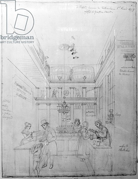 A London Liquor Shop, 1839