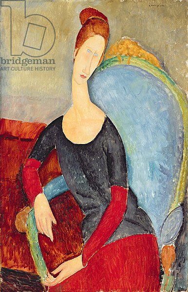 Mme Hebuterne in a Blue Chair, 1918