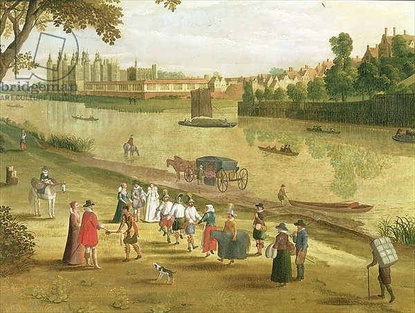 The Thames at Richmond, with the Old Royal Palace, c.1620 2