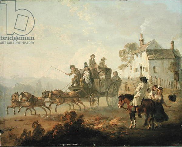 A Stage Coach on a Country Road, 1792