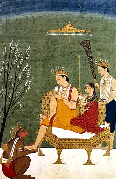 Seventh Incarnation of Vishnu as Rama-Chandra: Rama and Sita Reunited
