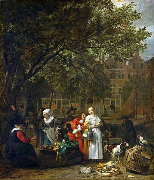 A Herb Market in Amsterdam
