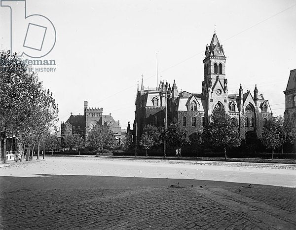 University of Pennsylvania, Main Building and Library, Philadelphia, Pennsylvania, c.1900
