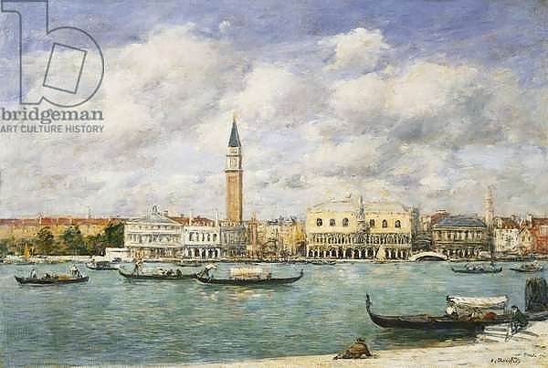 Venice, Campanile, St Mark's View of the Canal from San Giorgio; Venise, Le Campanile, Vue du Canal San Marco prise de San Giorgio, 1895