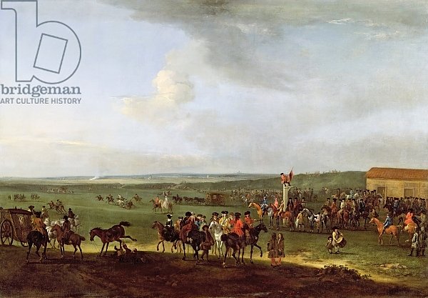 The Round Course at Newmarket, Preparing for the King's Plate, c.1725