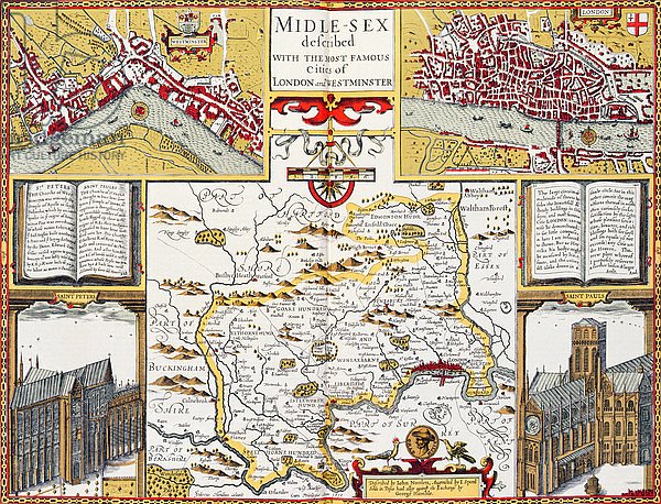Midle-sex described with the most famous cities of London and Westminster, 1611-12