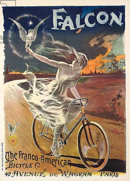 Poster advertising Falcon bicycles, c.1894