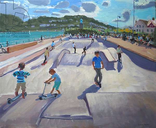 Skateboaders, Teignmouth, 2012